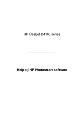 HP Deskjet D4100 Series Gebruiksaanwijzing