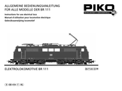 PIKO BR 111 Gebruiksaanwijzing