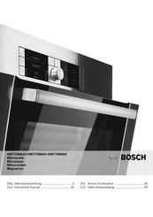 Bosch HMT75M654 Gebruiksaanwijzing