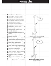 Hansgrohe Raindance Select S 240 2jet Showerpipe 27129400 Gebruiksaanwijzing