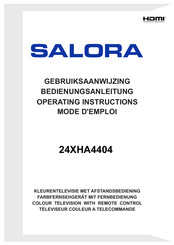 Salora 24XHA4404 Gebruiksaanwijzing