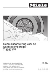 Miele T 8957 WP Gebruiksaanwijzing