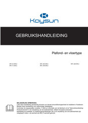 Kaysun KPC-140 DR11 Gebruikershandleiding