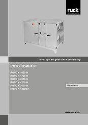 Ruck Ventilatoren ROTO KOMPAKT K 12600 H Montage- En Gebruikshandleiding