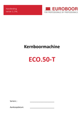 Euroboor ECO.50-T Handleiding