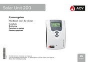 ACV Solar Unit 200 Handboek