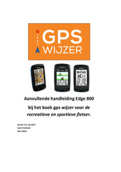 Garmin Edge 800 Aanvullende Handleiding