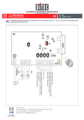 DITEC E2 Installatiehandleiding