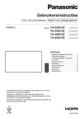 Panasonic TH-65SF2E Installatie- En Gebruikersinstructies