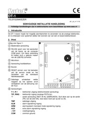 Satel DT-1 Installatiehandleiding