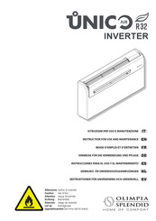 Olimpia splendid UNICO AIR R32 Gebruiksaanwijzing