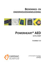 Cardiac Science POWERHEART AED G3 PRO 9300P Bedienings- En Onderhoudshandleiding