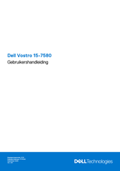 Dell Vostro 15-7580 Gebruikershandleiding