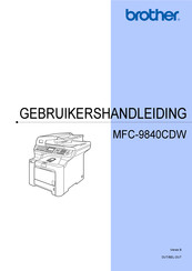 Brother MFC-9840CDW Gebruikershandleiding