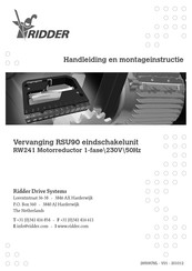 Ridder RSU90 Handleiding