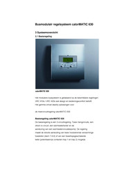 Vaillant calorMATIC 630 Gebruiksaanwijzing