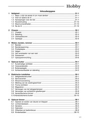 Hobby 635 SMF Prestige Esche Gebruikershandleiding