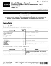 Toro Reelmaster 7000-D Edge Series Installatie-Instructies