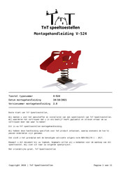 TNT V-524 Montagehandleiding