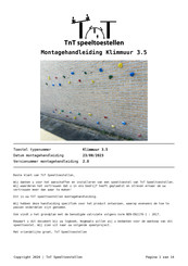 TNT Klimmuur 3.5 Montagehandleiding