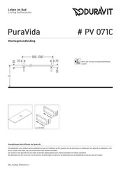 Duravit PuraVida PV 071C Montagehandleiding