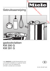 Miele KM 390 G Gebruiksaanwijzing