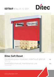 DITEC Soft Reset Handleiding Voor Installatie, Gebruik En Onderhoud