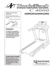 NordicTrack C4000 Gebruiksaanwijzing