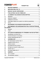 Powerplus POWDP77100 Gebruikershandleiding