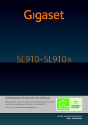 Gigaset SL910 Gebruiksaanwijzing