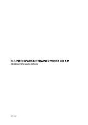 Suunto SPARTAN TRAINER WRIST HR 1.11 Gebruikershandleiding