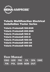 Beha-Amprobe Telaris ProInstall-200-CH Gebruikershandleiding