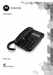 Motorola ecomoto CT202 Gebruiksaanwijzing