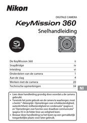 Nikon KeyMission 360 Snelhandleiding