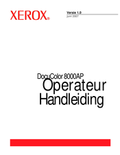 Xerox DocuColor 8000AP Handleiding