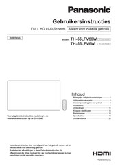 Panasonic TH-55LFV6W Gebruiksinstructies