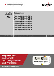 EWM Taurus 351 Basic FKG Bedieningshandleidingen