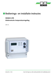 REMKO ATR 10 Bedienings- En Installatiehandleiding