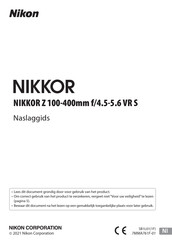 Nikon NIKKOR Z 100-400mm f/4.5-5.6 VR S Naslaggids