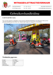 Withagen-Attractieverhuur A-2015.02 Mini Cars Gebruikershandleiding