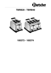 Bartscher 100374 Originele Gebruiksaanwijzing