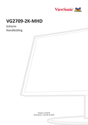 ViewSonic VG2709-2K-MHD Handleiding