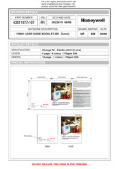 Honeywell CM921RF Gebruikershandleiding