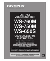 Olympus WS-650S Instructies