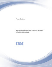 IBM EMX0 PCIe Gen3 Installatiehandleiding