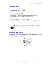 Xerox Phaser 7750 Gebruiksaanwijzing
