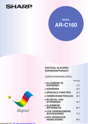 Sharp AR-C160 Gebruiksaanwijzing