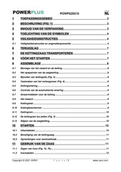 Powerplus POWPG20210 Gebruiksaanwijzing