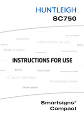 Huntleigh SC750 Gebruiksaanwijzing