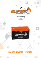 Super B MASON 12V25Ah Handleiding